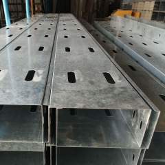 Hot dipped galvanized steel perforated cable tray system, custom made for outdoor use