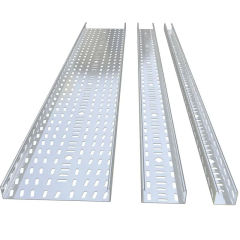SS304 SS316L stainless steel flame retardant perforated cable tray system heavy weight perforated type