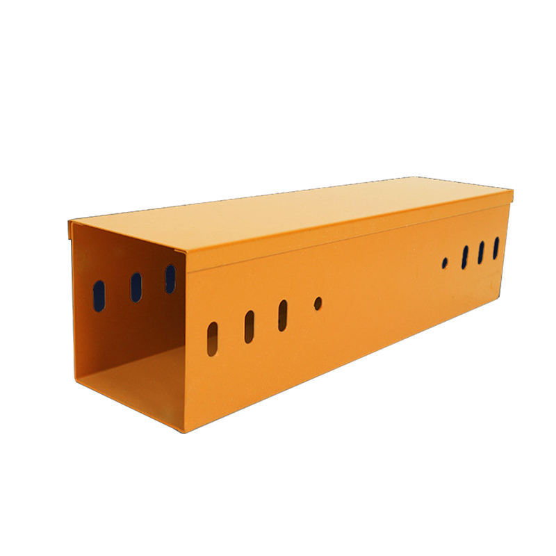 Corrosion-resistant and durable, slotted solid bottom galvanized cable tray
