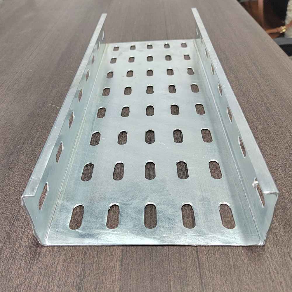 Cable tray, 100-100mm perforated cable tray, galvanized sheet