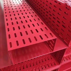 Corrosion-resistant and durable, slotted solid bottom galvanized cable tray