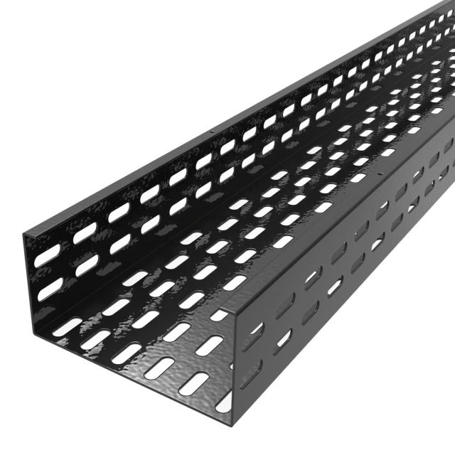 SS304 SS316L stainless steel flame retardant perforated cable tray system heavy weight perforated type
