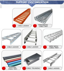 Fireproof Raceway Strong Current Weak Current Plastic Spraying Bridge Trough Ladder Type Fireproof Cable Tray
