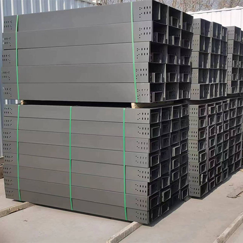 High-quality anti-corrosion galvanized cable tray, strong and durable, bottom slotted, strong adaptability