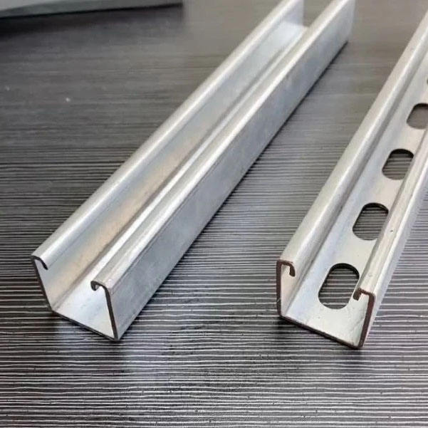 Soporte de montaje de panel fotovoltaico solar aleación de aluminio único pilar canal de acero 4 pulgadas 41x41 galvanizado en forma de U de canal de acero