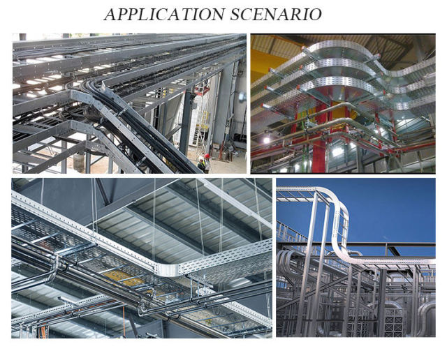 Uv Protection Hot-dip Galvanized Cable Trunking Sprayed With Fireproof Aluminum Alloy Plate