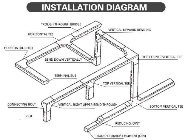 100x50 Aluminum Wall Wire Cover Trunking for Cable Metal Vertical Slotted Duct Floor Cable Trunking