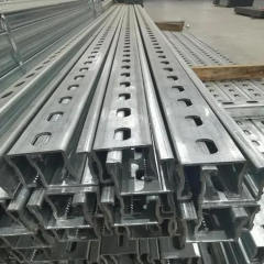 Soporte de montaje de panel fotovoltaico solar aleación de aluminio único pilar canal de acero 4 pulgadas 41x41 galvanizado en forma de U de canal de acero