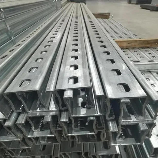 Soporte de montaje de panel fotovoltaico solar aleación de aluminio único pilar canal de acero 4 pulgadas 41x41 galvanizado en forma de U de canal de acero