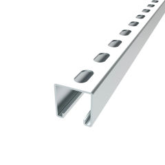 Soporte de montaje de panel fotovoltaico solar aleación de aluminio único pilar canal de acero 4 pulgadas 41x41 galvanizado en forma de U de canal de acero