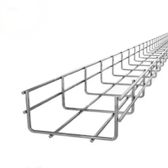 High Quality Material Customized Size Smooth Galvanized Steel Basket Wire Mesh Cable Tray