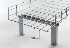 High Quality Material Customized Size Smooth Galvanized Steel Basket Wire Mesh Cable Tray