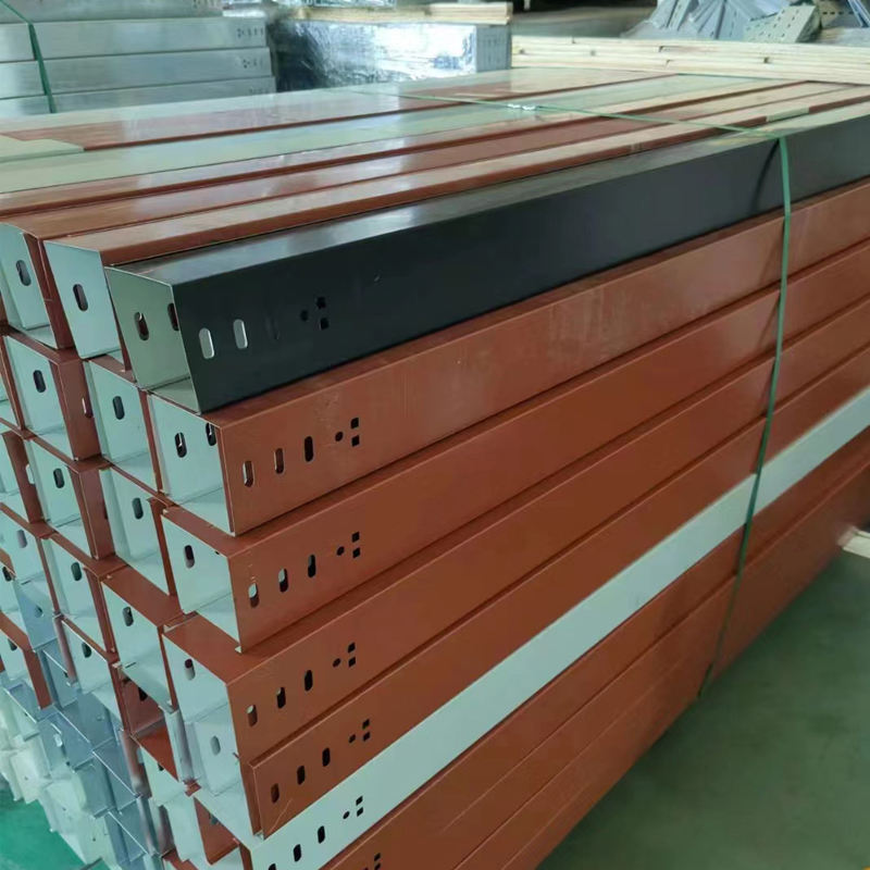 Stainless steel perforated cable tray
