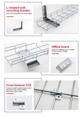 Stainless steel wire mesh cable tray