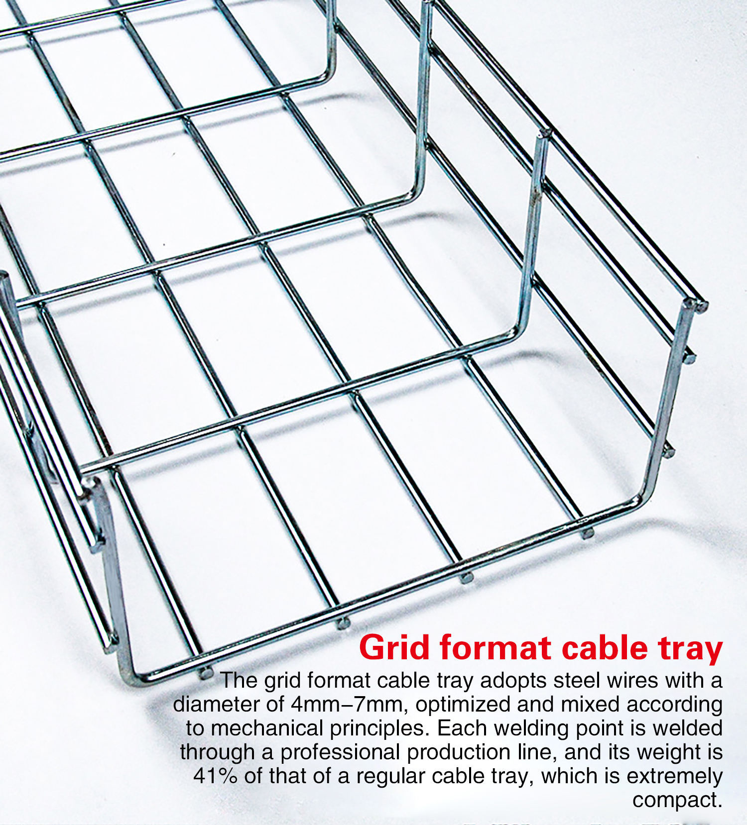 Wire Mesh Basket Cable Trays Under Desk Cable Management Tray Manufacturer Factory Supports OEMODM