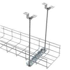 200mm 100mm size basket mesh galvanized steel wire cable tray