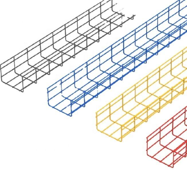 High Quality Material Customized Size Smooth Galvanized Steel Basket Wire Mesh Cable Tray