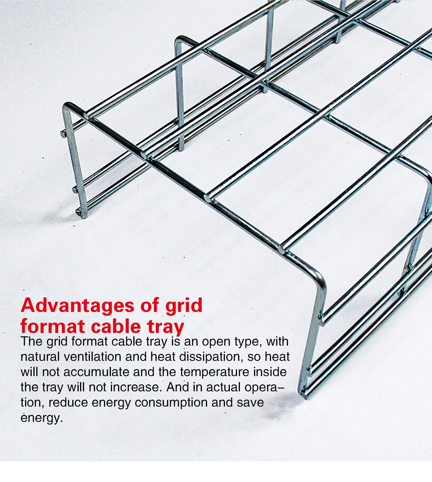 50mm100mm Customized Fireproof Metal Galvanized Surface Treatment Wire Mesh Basket Cable Tray