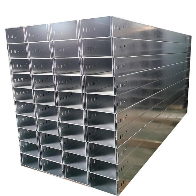 Outdoor Used Hot Dip Galvanized Cable Tray Cable Trunking For Chemical Plant Factory Airport Construction Project