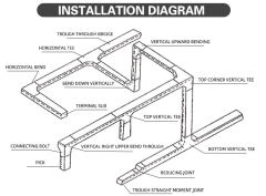 Fireproof Accessories Galvanised Cable Trunking Fittings Raceway Cable Channel with Cove