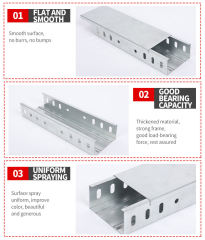 Fireproof Accessories Galvanised Cable Trunking Fittings Raceway Cable Channel with Cove