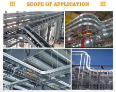 Structured Wiring Heavy Duty Straight Steel Galvanized Cable Tray Cable Trunking Sizes