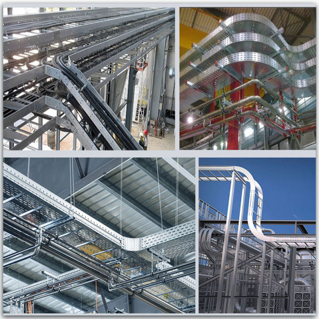 High Quality Material Customized Size Smooth Galvanized Steel Basket Wire Mesh Cable Tray