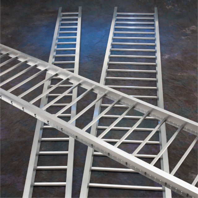Horizontal ladder cable tray support system