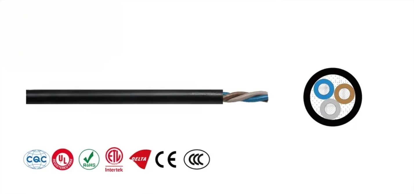 NYY-0 PVC insulated, PVC sheathed, non-grounded European standard power cable