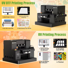 Compact Hybrid A3 L805 UV Flatbed Cylinder Printer
