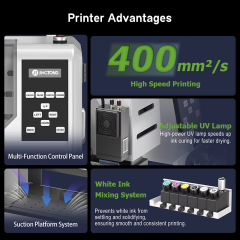 A3 UV DTF Printing Machine 2-in-1 Printing and Lamination