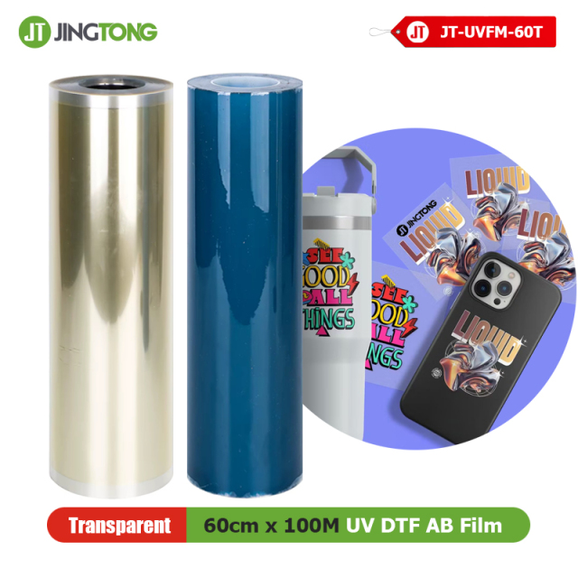 Premium UV DTF AB Film – Polymer Cold Transfer Film with High Ink Absorption & Waterproof for Any UV Printers