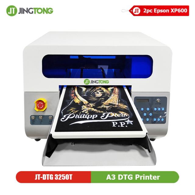 Desktop A3 Plus Direct-to-Garment (DTG) Printing Machine – Dual Epson XP600 Heads T-Shirt Printer for Small Business