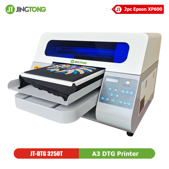 Desktop A3 Plus Direct-to-Garment (DTG) Printing Machine – Dual Epson XP600 Heads T-Shirt Printer for Small Business