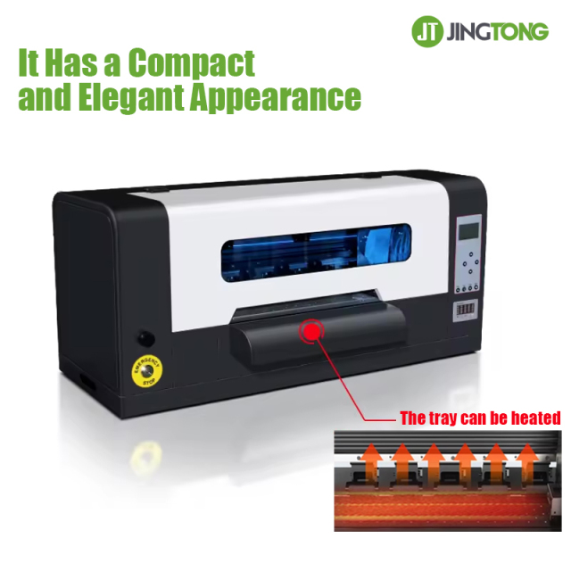 A3 Desktop DTF Printer with Dual Epson XP600 Heads – Compact Direct-to-Film Printer for T-Shirts & Hoodies