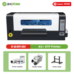 A3 Desktop DTF Printer with Dual Epson XP600 Heads – Compact Direct-to-Film Printer for T-Shirts & Hoodies