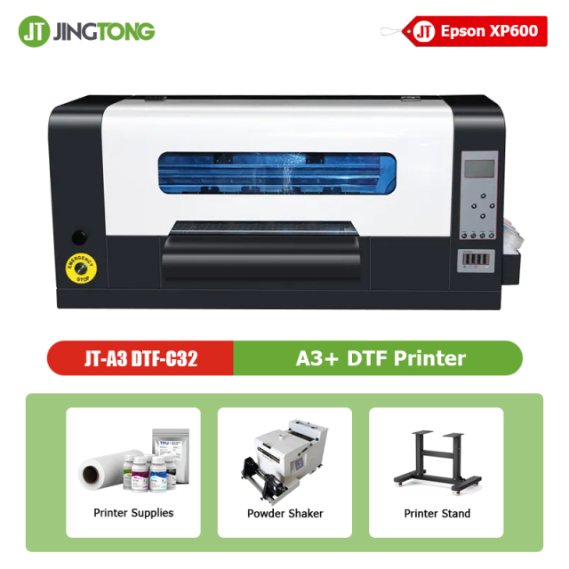 A3 Desktop DTF Printer with Dual Epson XP600 Heads – Compact Direct-to-Film Printer for T-Shirts & Hoodies