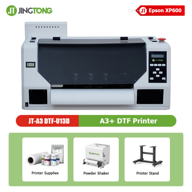 XP600 Dual Head A3+ DTF Printer U13D and Powder Shaker Oven