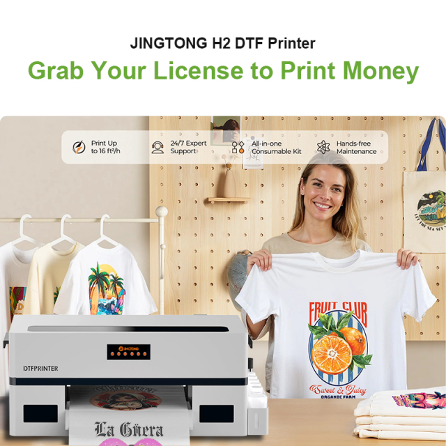 Small Business A3 DTF Printer – Affordable Direct-to-Film T-Shirt Transfer Printer with XP600 Printhead