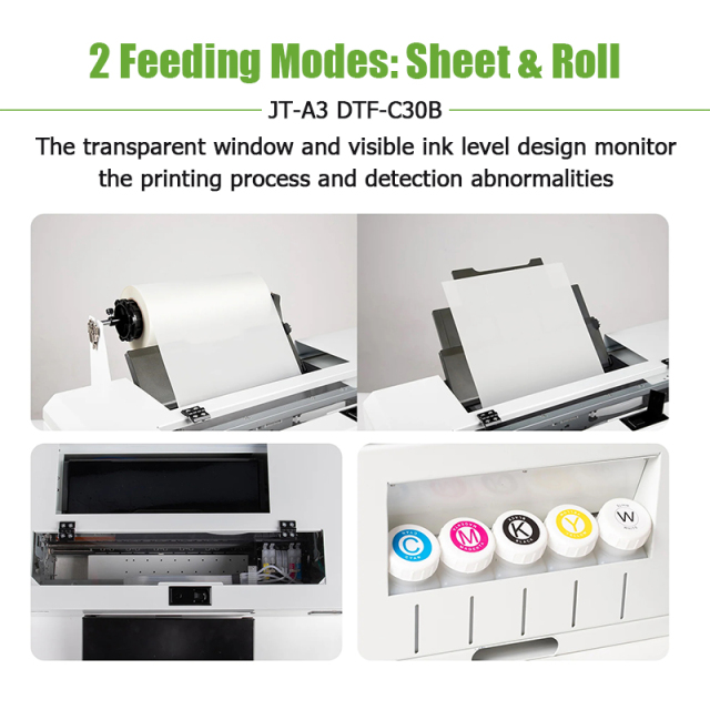 A3 DTF Direct T-shirt Printing Machine - Commercial  Small Textile Printer for Home Use