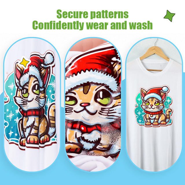 High Glossy DTF Transfer Film – Brighter Colors & Soft Touch Clear Cold Peel PET Film for Premium T-Shirt Designs