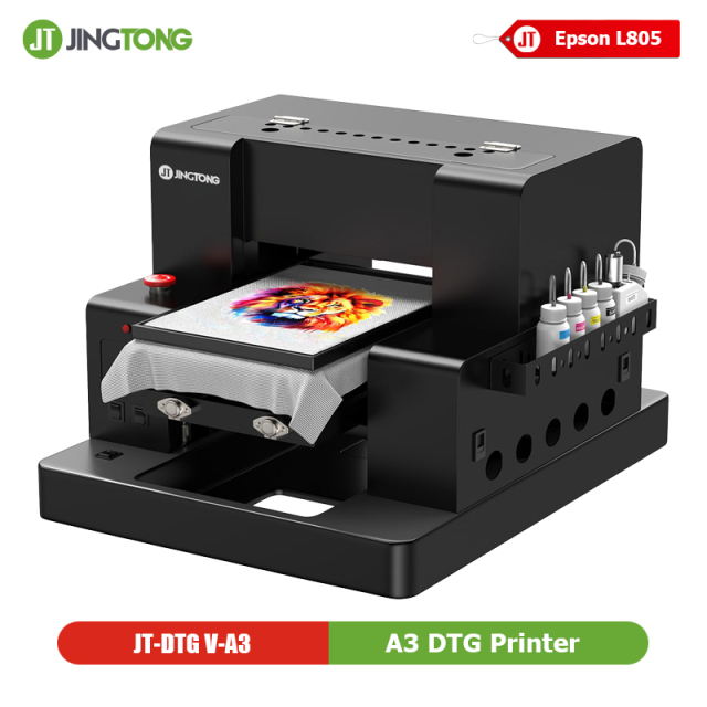 A3 Desktop DTG Printer – L805 Printhead Direct-to-Garment Machine for Custom T-Shirts Printing