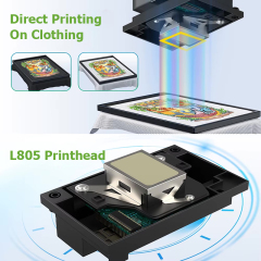 A3 Desktop DTG Printer – L805 Printhead Direct-to-Garment Machine for Custom T-Shirts Printing