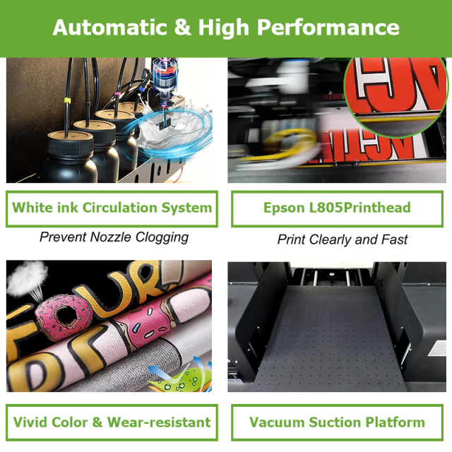 A3 Desktop DTG Printer – L805 Printhead Direct-to-Garment Machine for Custom T-Shirts Printing