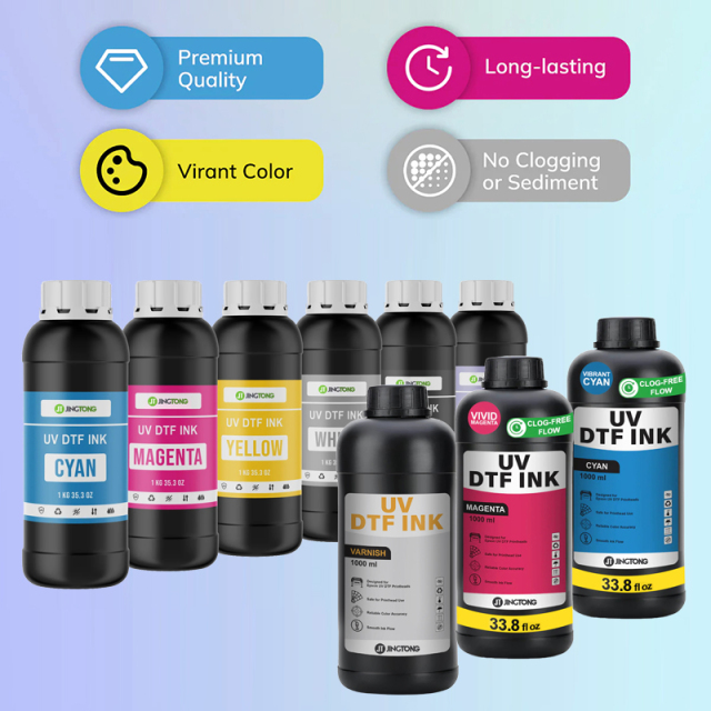 LED UV DTF Ink - Flexible UV Ink for UV DTF Transfer Printing