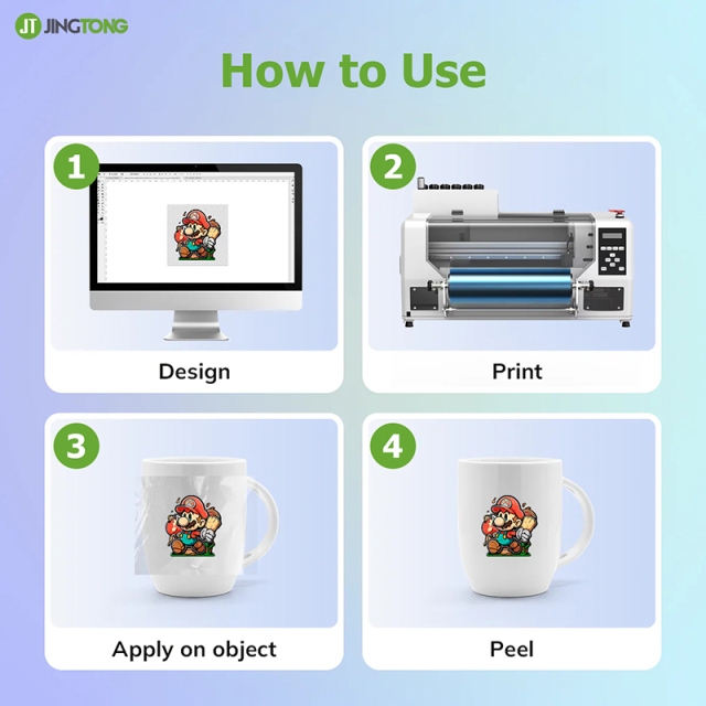 Eco LED UV DTF Ink for AB Film Transfer Flexo Printing