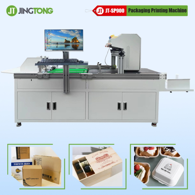 Single-Pass Corrugated Cardboard Box Printer 630mm Industrial Packaging Inkjet Printing Machine
