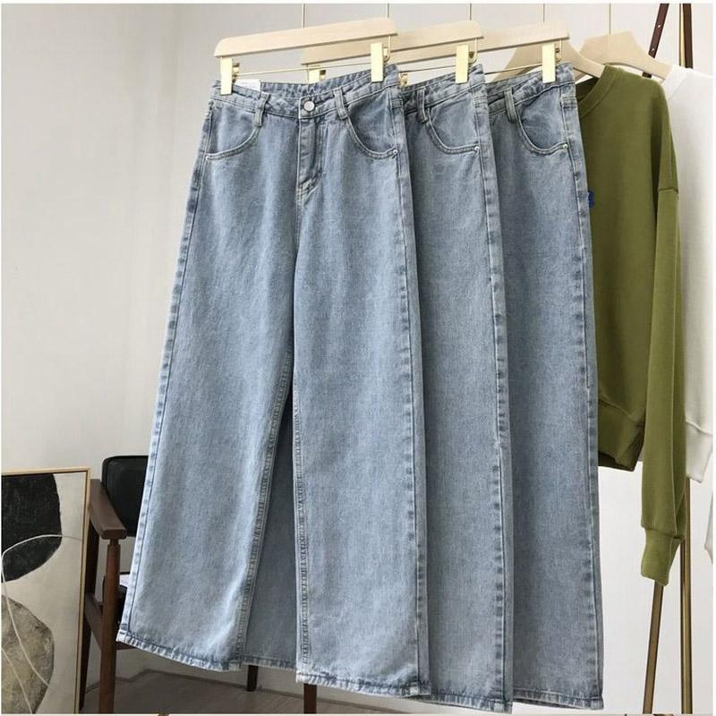 レディース デニムパンツ 着痩せ 夏 春 秋 ロング丈 カシュアル 体型カバー ゆったり 美脚 ポケット ズボン ボトムス 通勤 通学