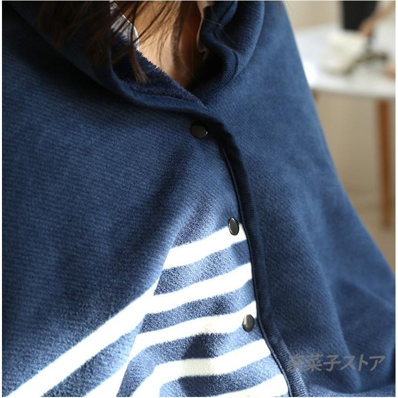 大判ブランケット ひざ掛け ポンチョ 裏起毛 ひざかけ 掛け布団 ブランケット フリース チェック柄 大判 羽織る 100×140cm 着る毛布