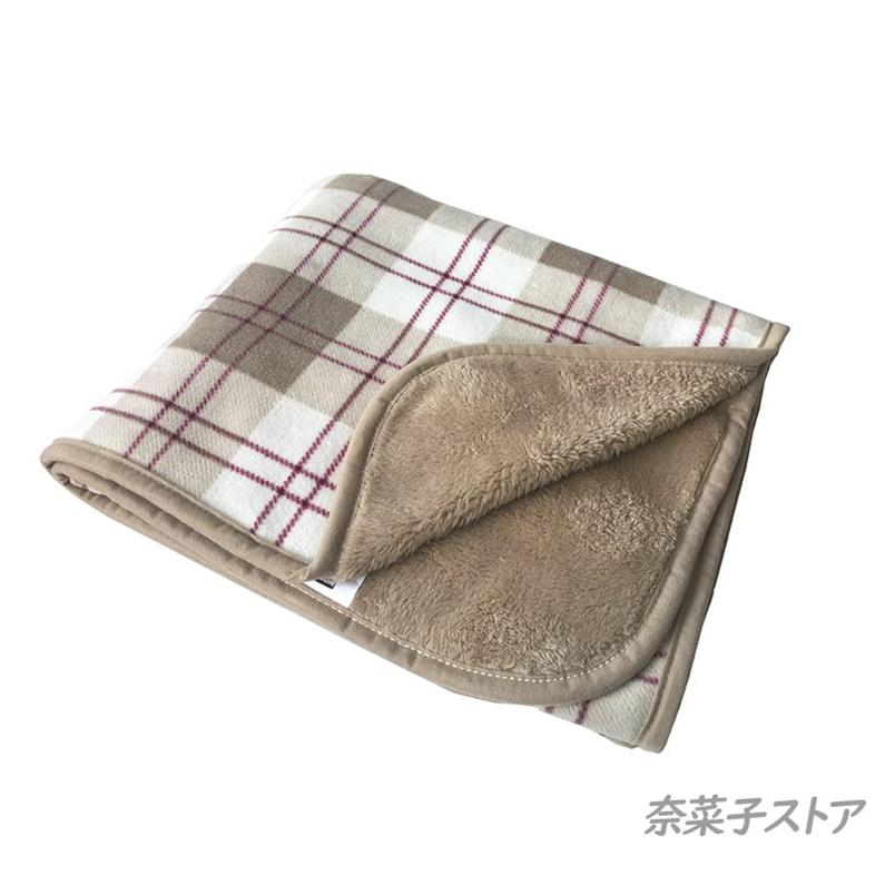 大判ブランケット ひざ掛け ポンチョ 裏起毛 ひざかけ 掛け布団 ブランケット フリース チェック柄 大判 羽織る 100×140cm 着る毛布